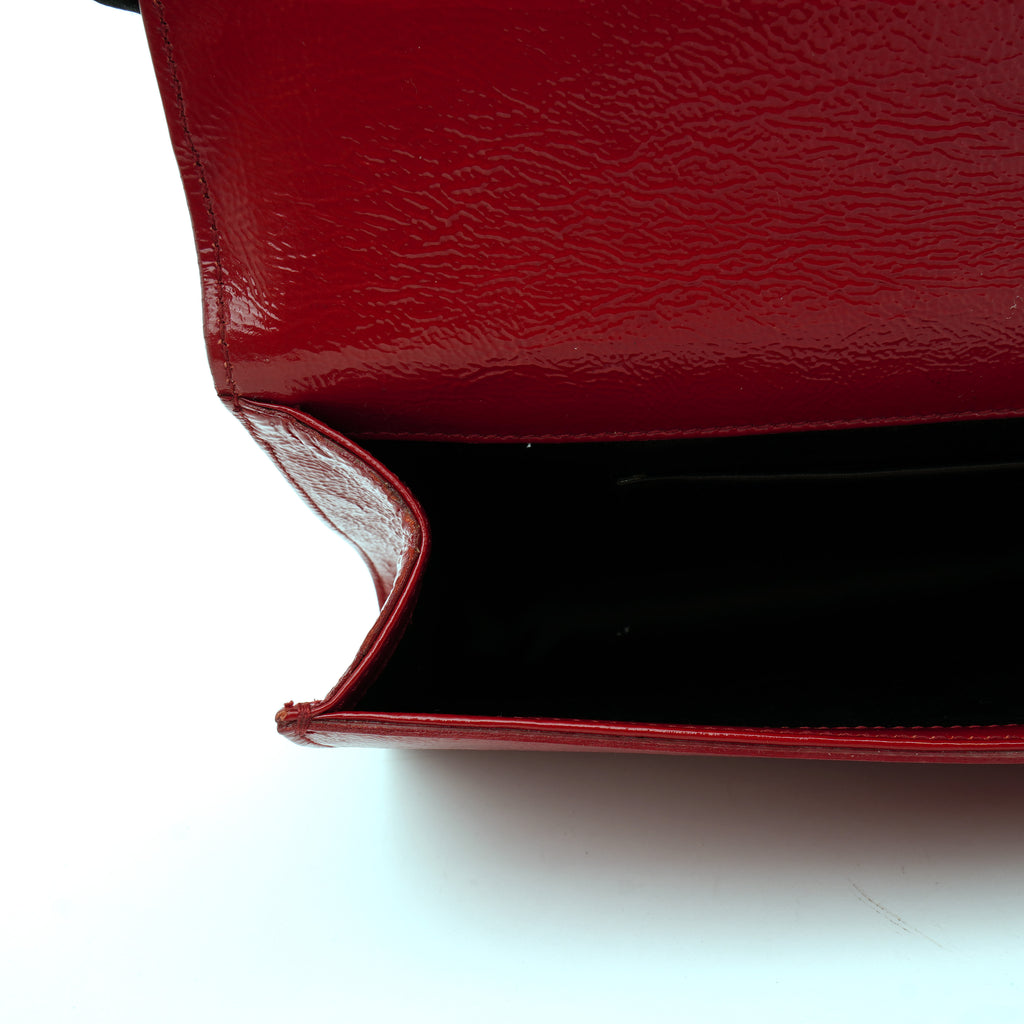 Saint Laurent Belle De Jour Red Patent