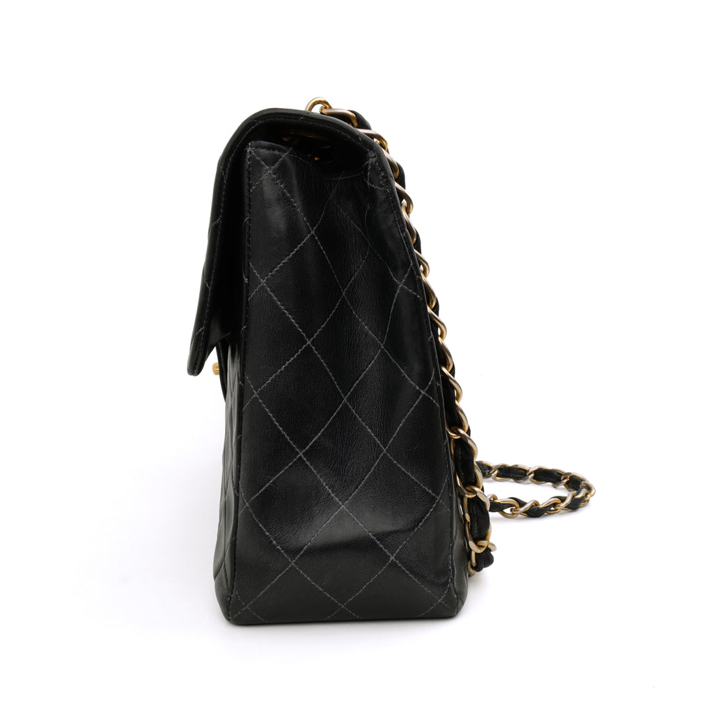 Chanel Single Flap Jumbo Lambskin Black GHW