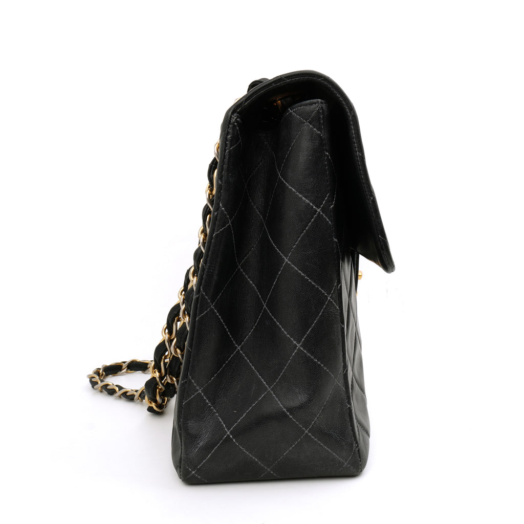 Chanel Single Flap Jumbo Lambskin Black GHW