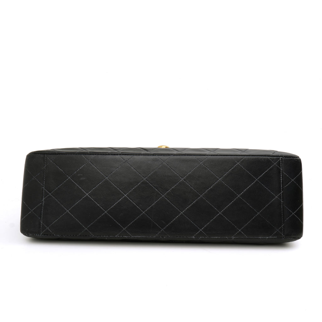 Chanel Single Flap Jumbo Lambskin Black GHW