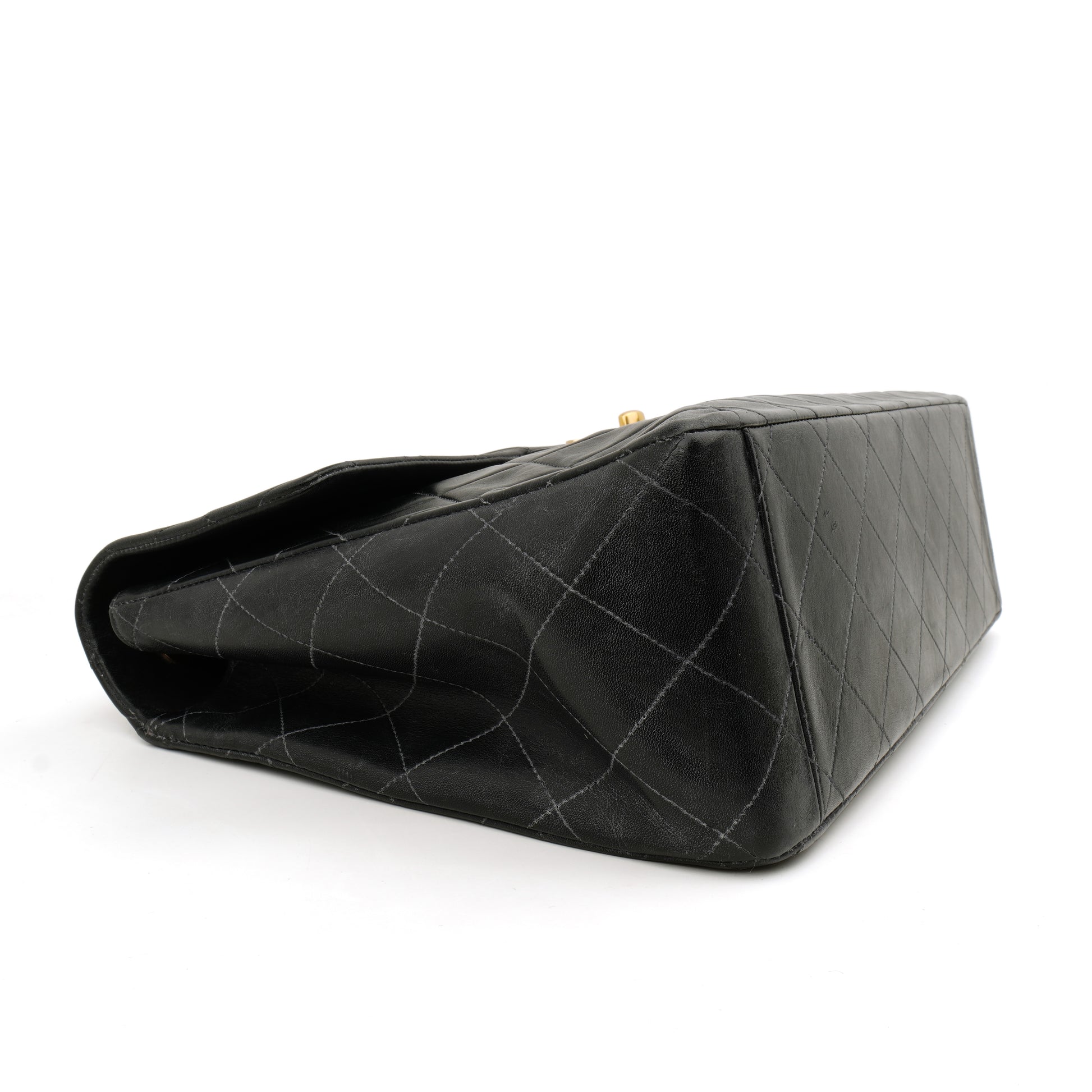 Chanel Single Flap Jumbo Lambskin Black GHW