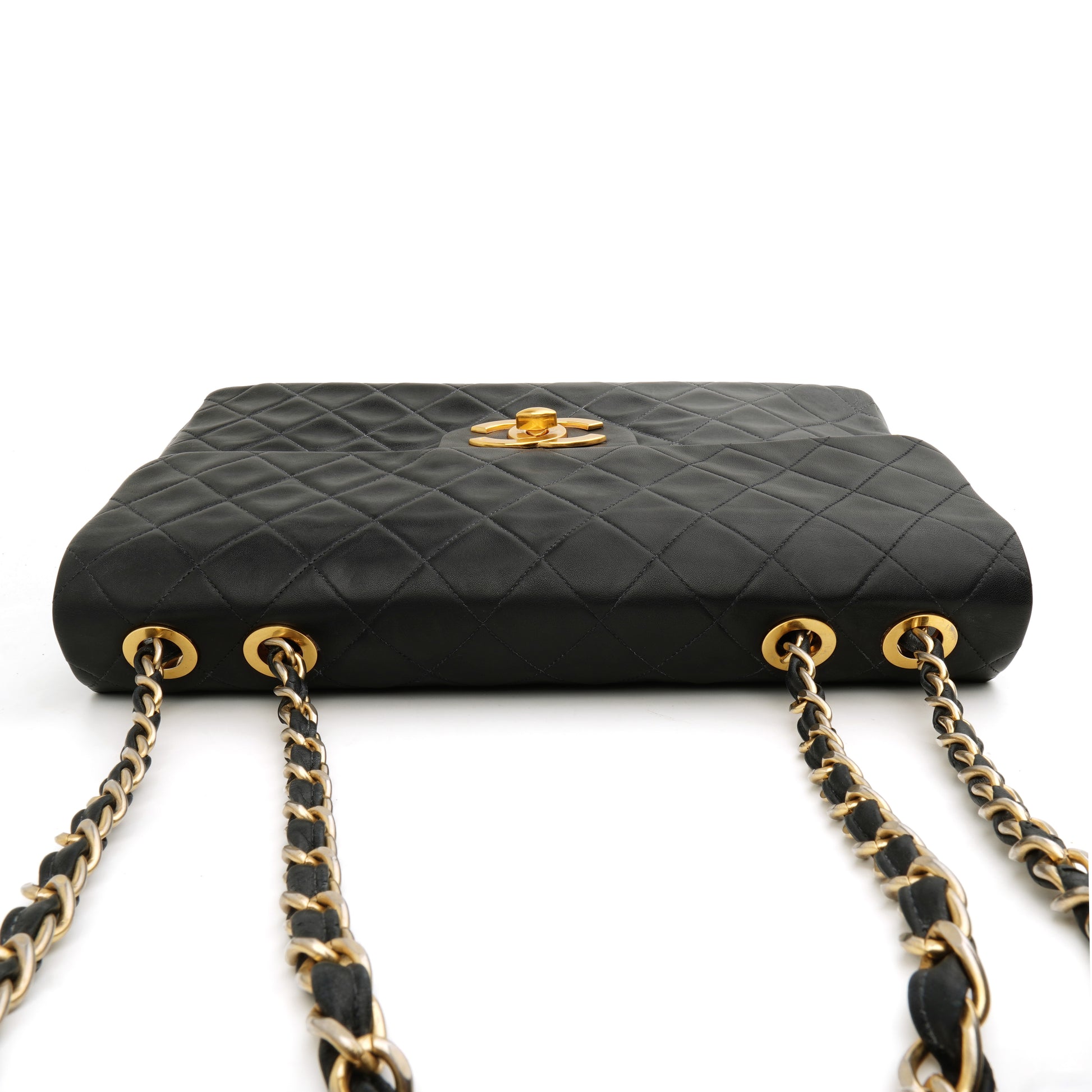 Chanel Single Flap Jumbo Lambskin Black GHW