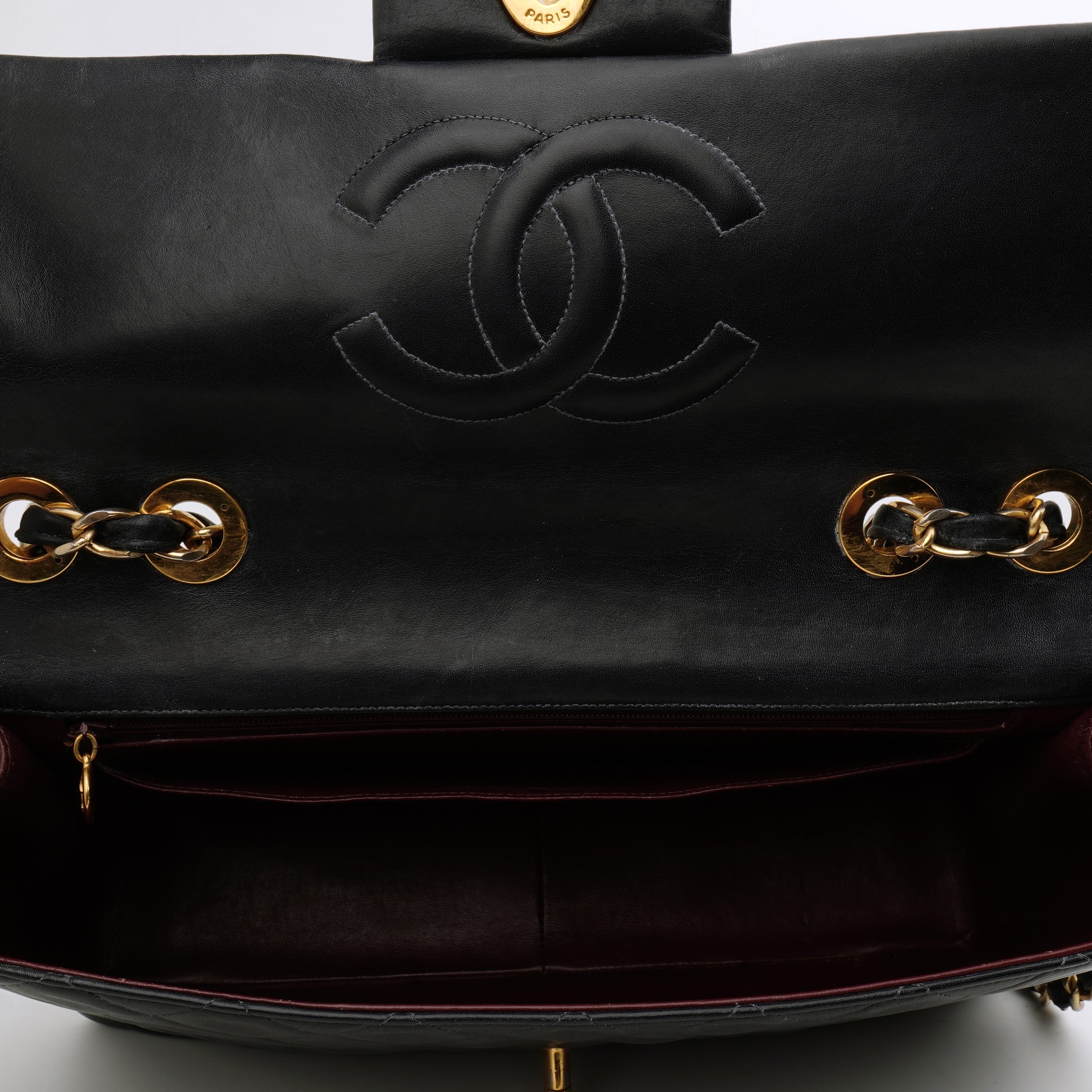 Chanel Single Flap Jumbo Lambskin Black GHW