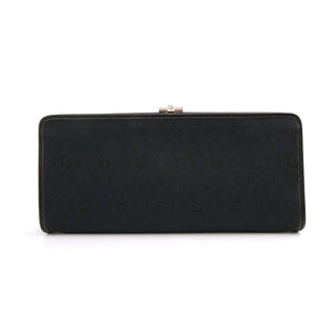 Dior Honeycomb Canvas Clutch Navy Blue Vintage
