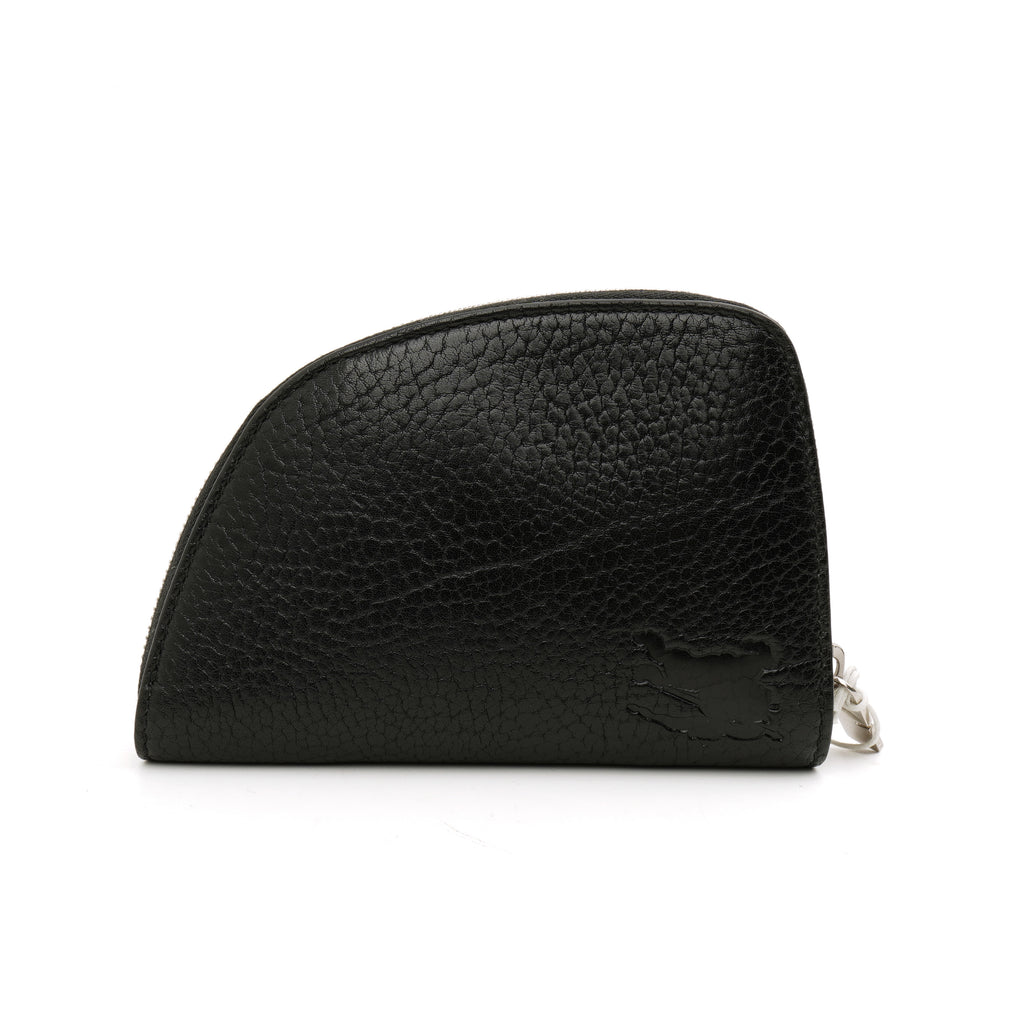 Burberry Shield Curved Zip Wallet Black
