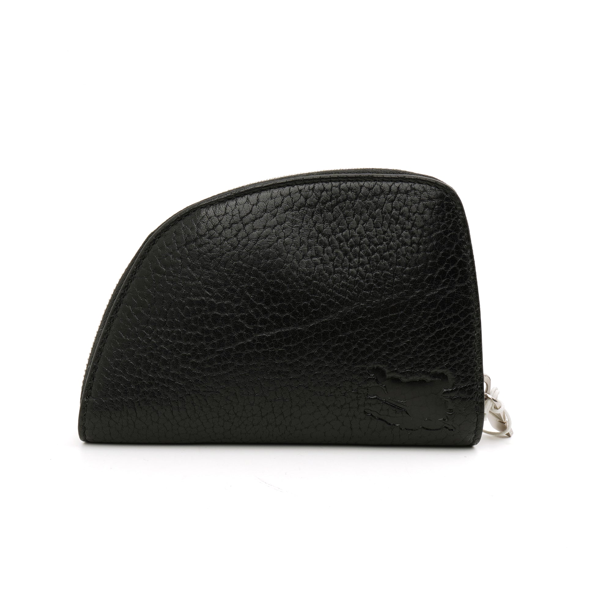 Burberry Shield Curved Zip Wallet Black