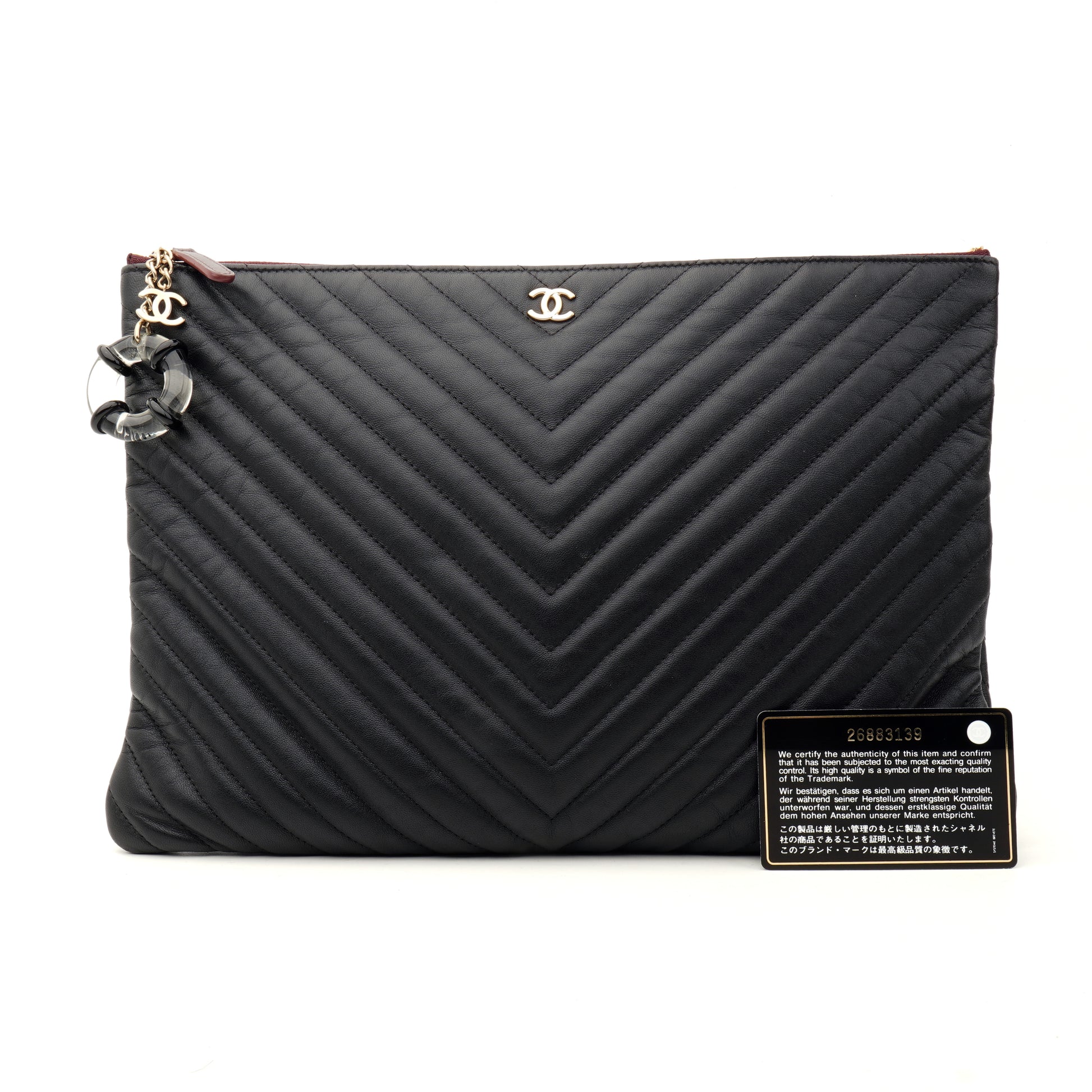 Chanel O Case Chevron Large