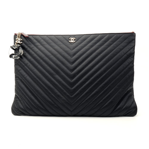 Chanel O Case Chevron Large