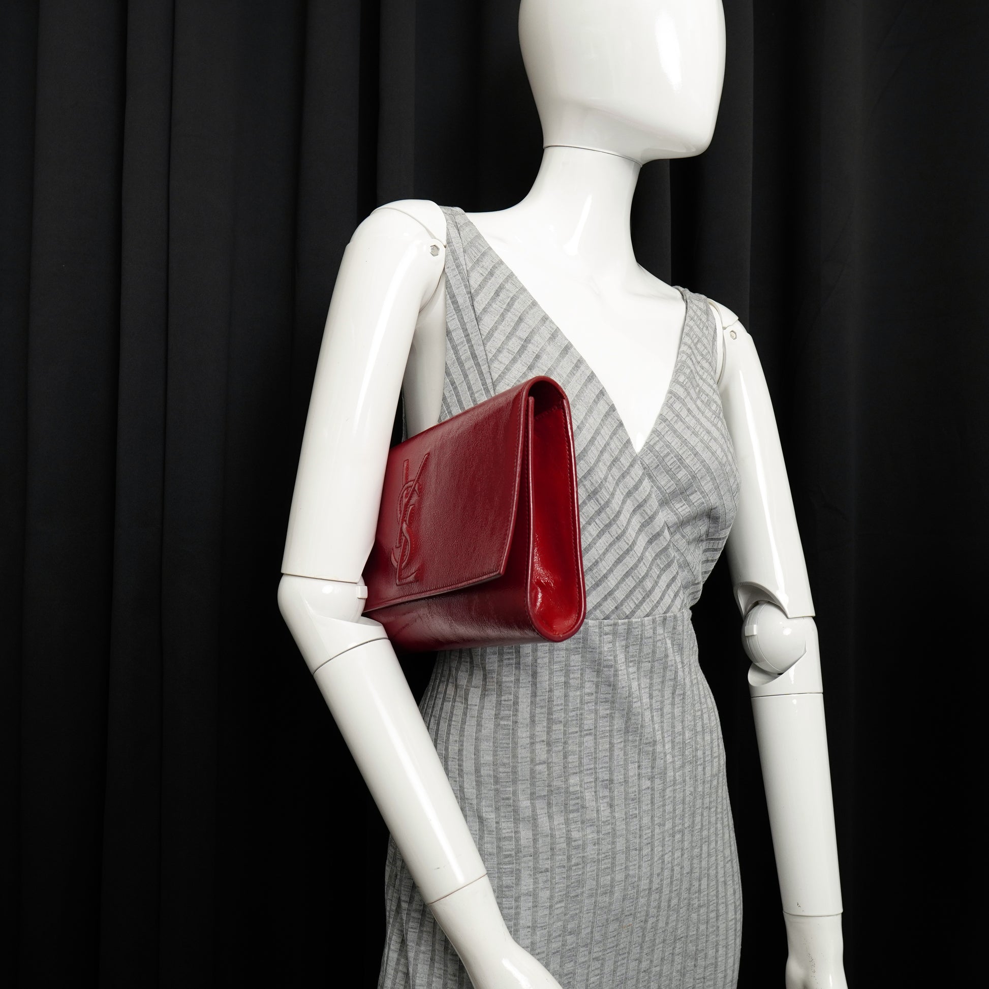 Saint Laurent Belle De Jour Red Patent