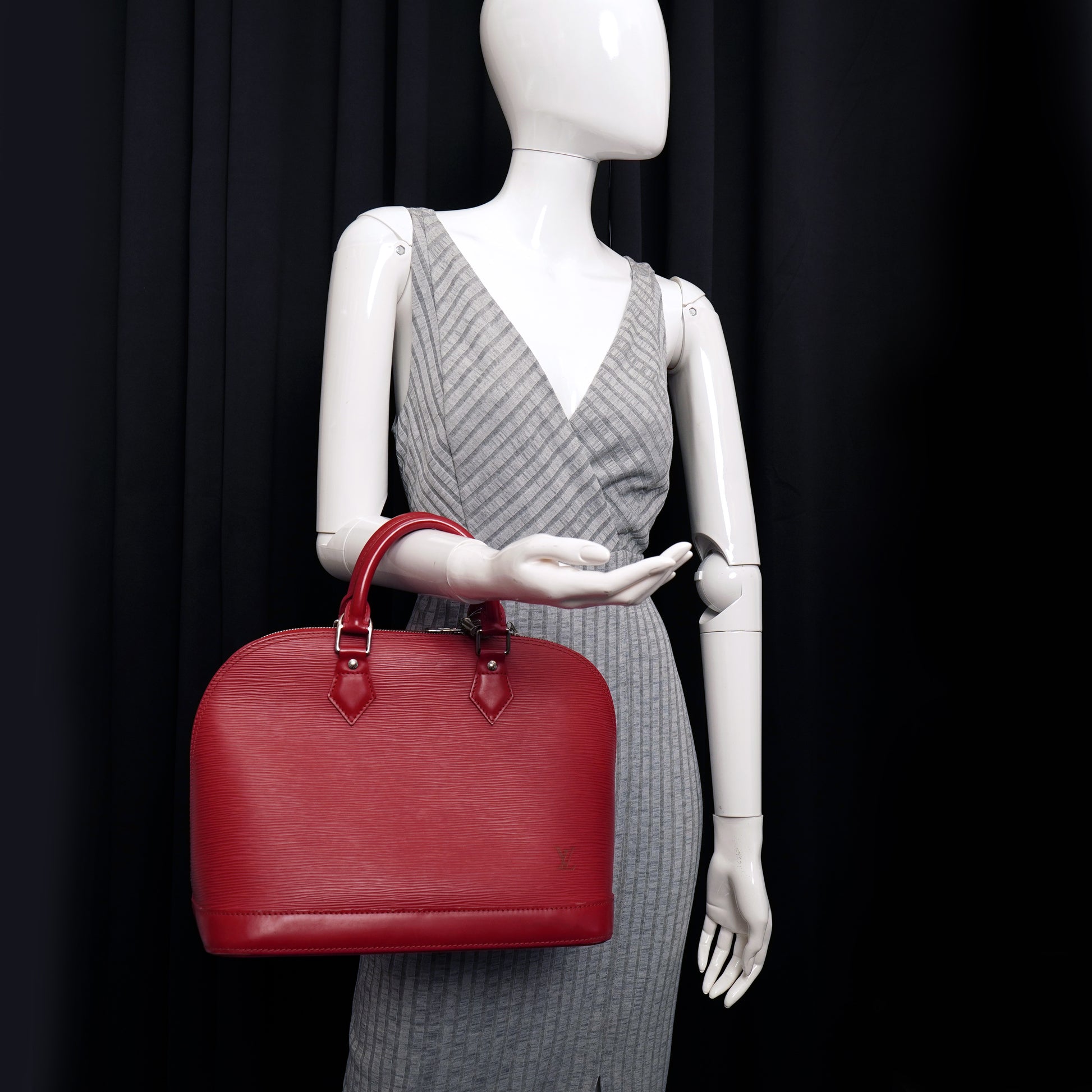 Louis Vuitton Alma Epi Leather Red