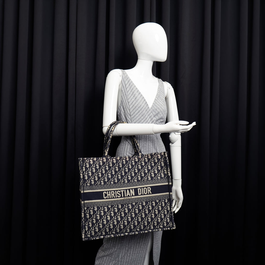 Dior Book Tote Large Oblique Canvas