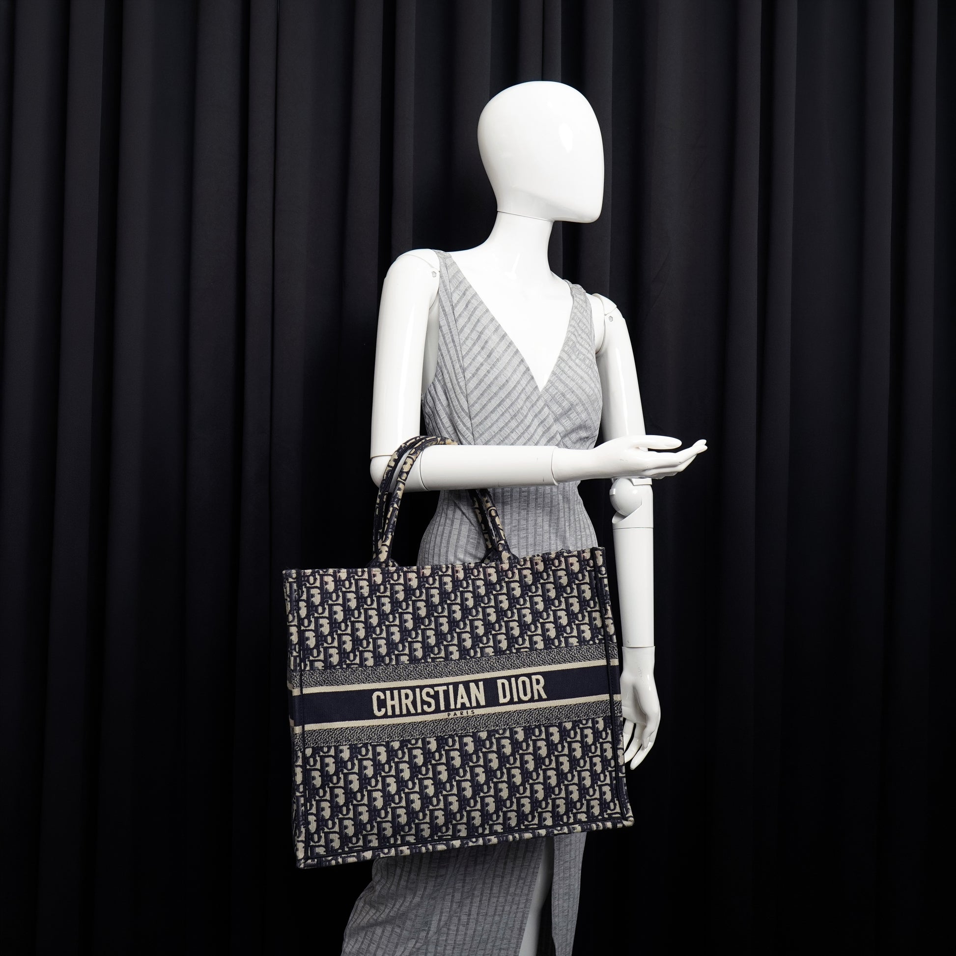 Dior Book Tote Large Oblique Canvas