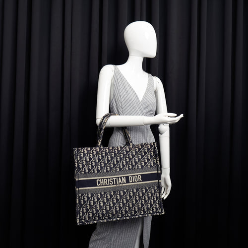 Dior Book Tote Large Oblique Canvas