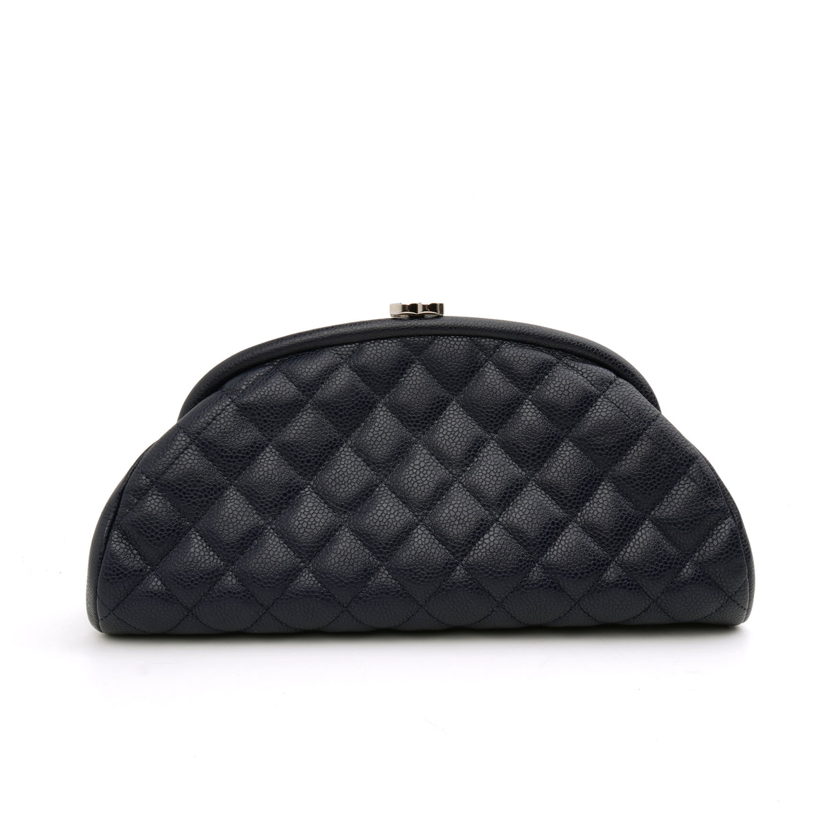 Chanel Timeless Clutch Caviar Dark Blue SHW