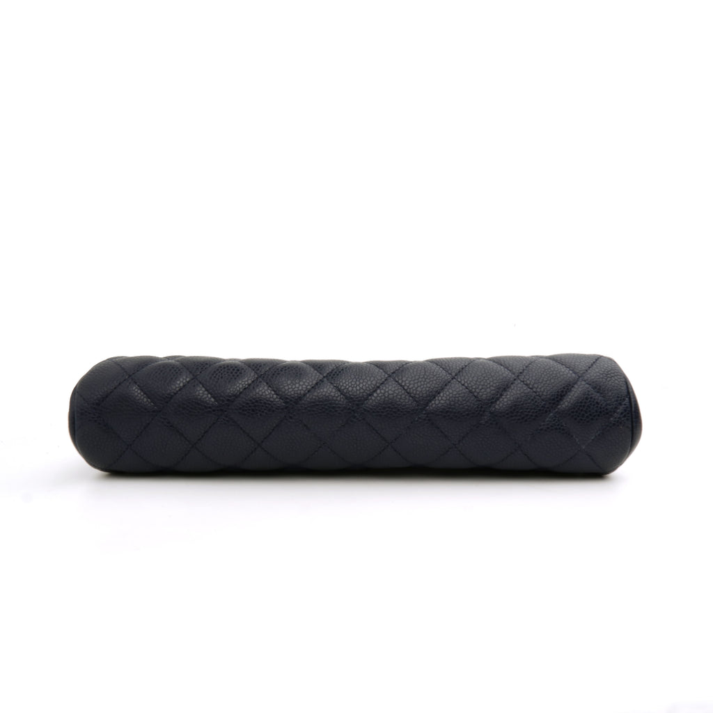 Chanel Timeless Clutch Caviar Dark Blue SHW