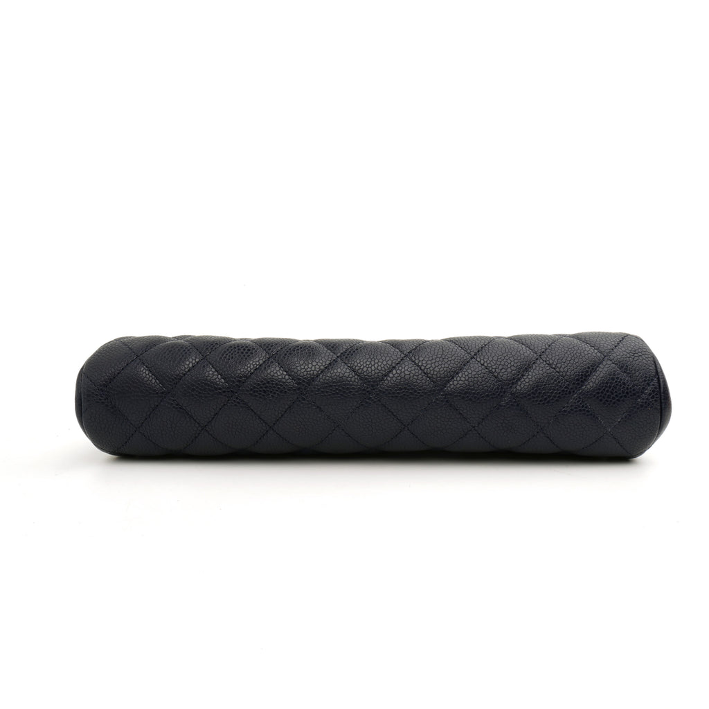 Chanel Timeless Clutch Caviar Dark Blue SHW