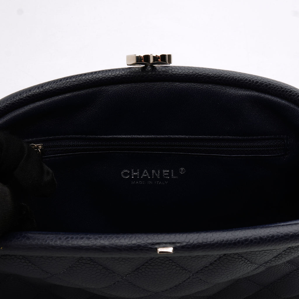 Chanel Timeless Clutch Caviar Dark Blue SHW
