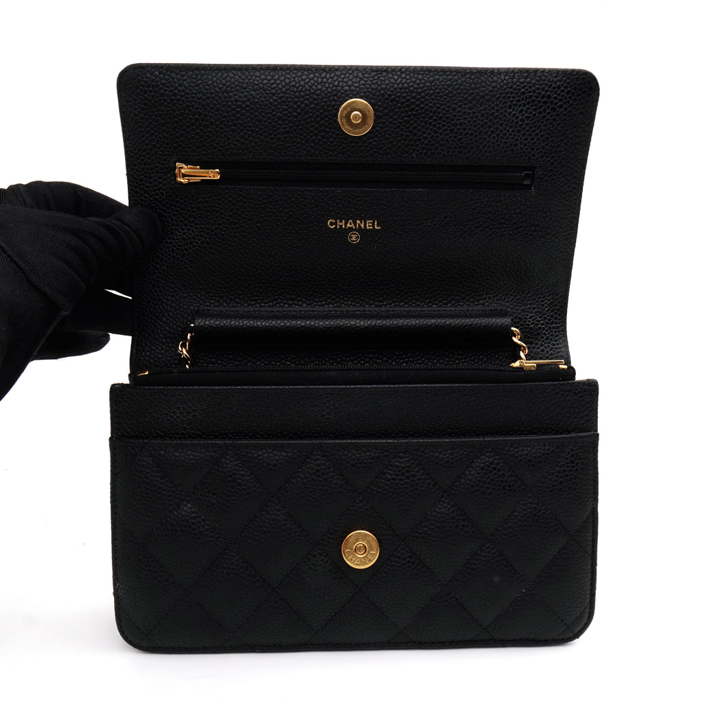 Chanel Wallet on Chain Caviar Black GHW