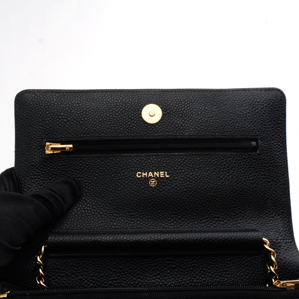 Chanel Wallet on Chain Caviar Black GHW