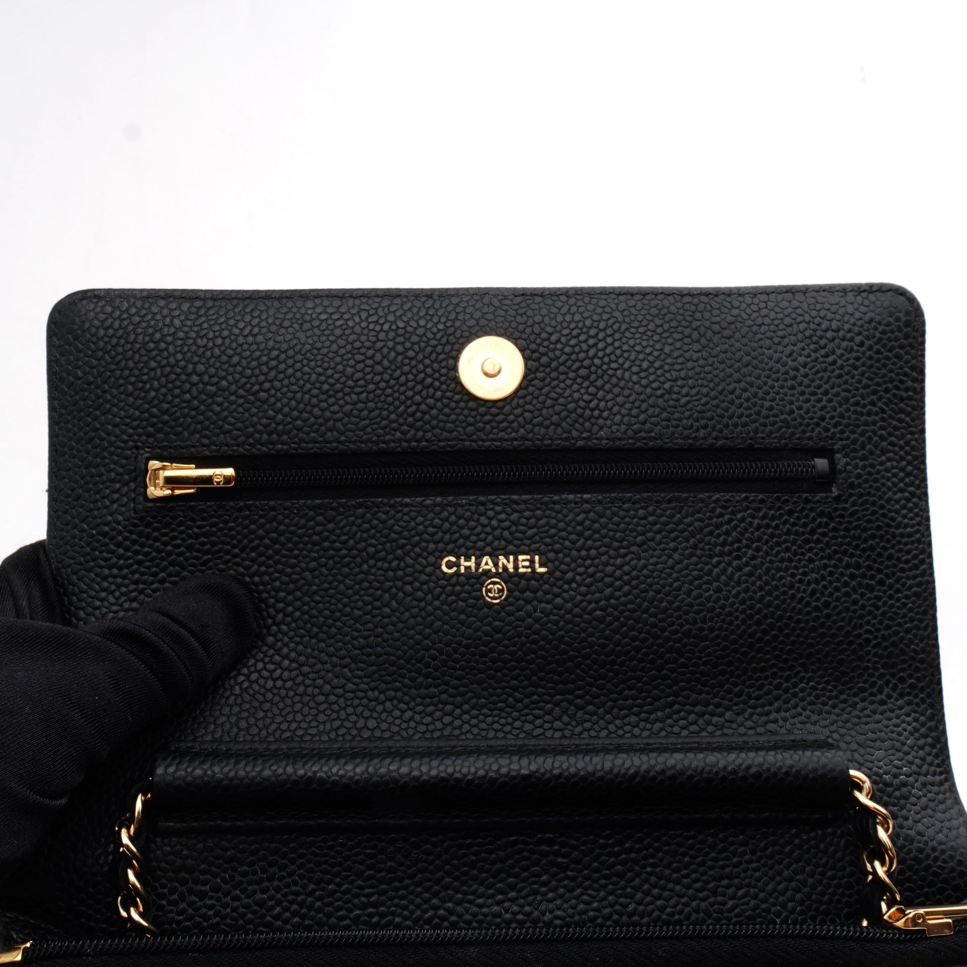 Chanel Wallet on Chain Caviar Black GHW