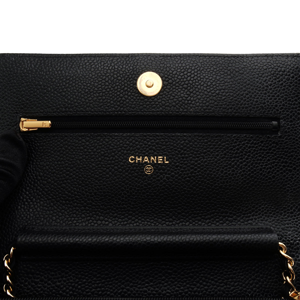 Chanel Wallet on Chain Caviar Black GHW