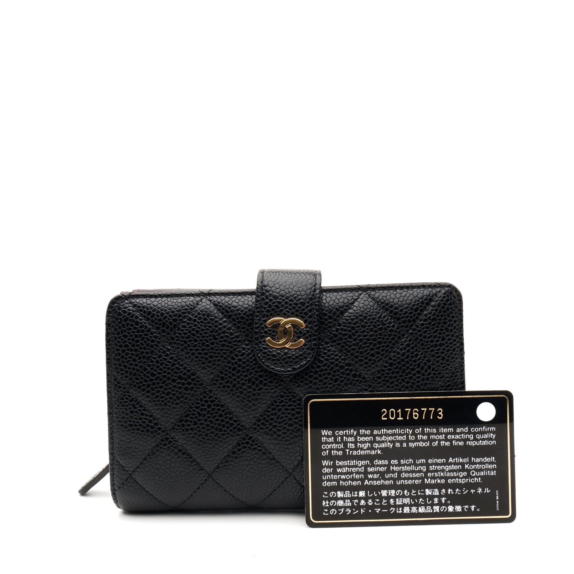 Chanel L Zip Compact Wallet