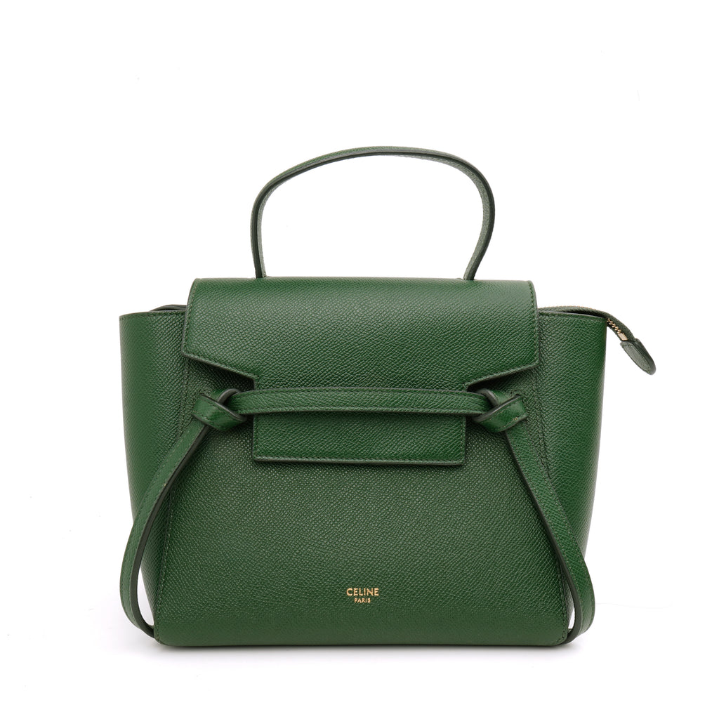 Celine Nano Belt Bag Malachite Green