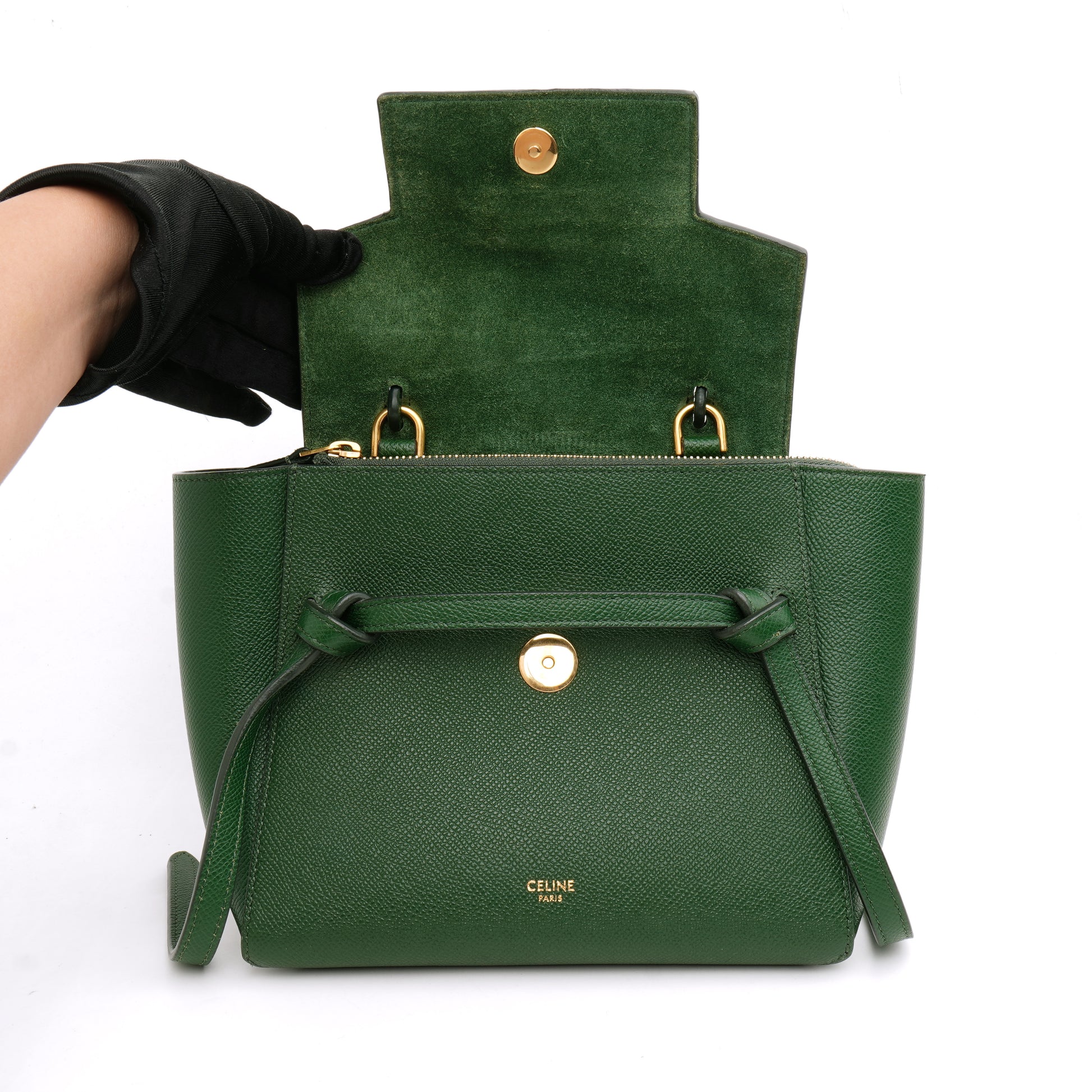 Celine Nano Belt Bag Malachite Green
