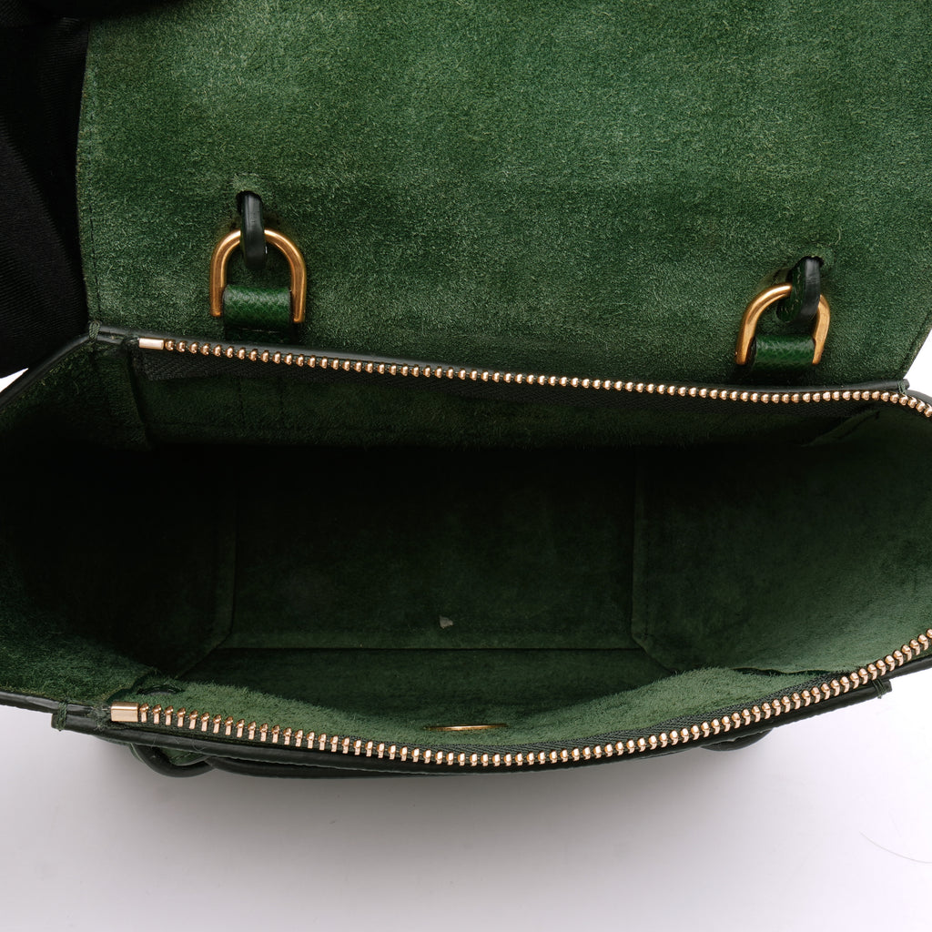 Celine Nano Belt Bag Malachite Green