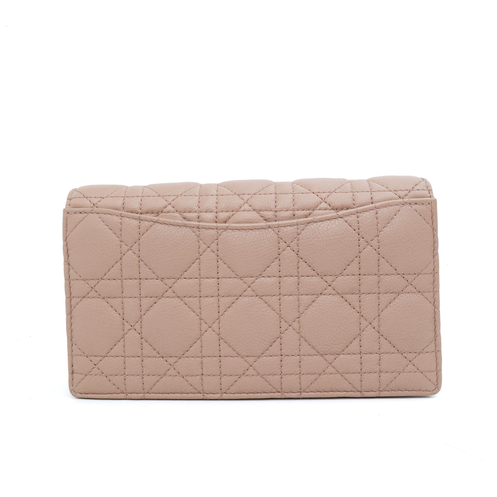 Dior Caro Wallet on Chain Rose Blush
