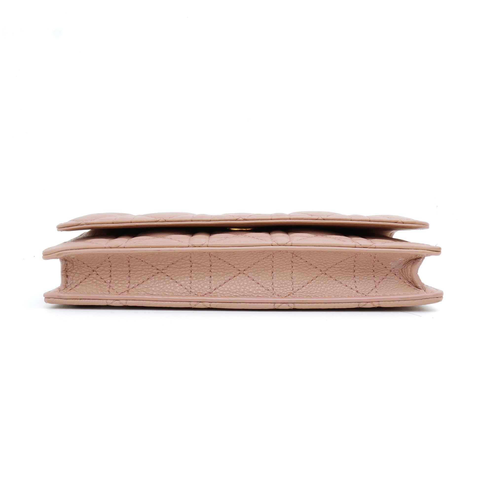 Dior Caro Wallet on Chain Rose Blush