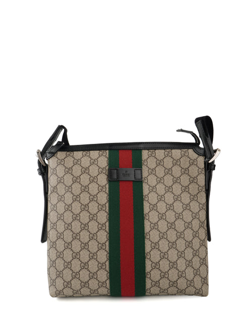 Gucci Supreme Monogram Web Messenger Bag