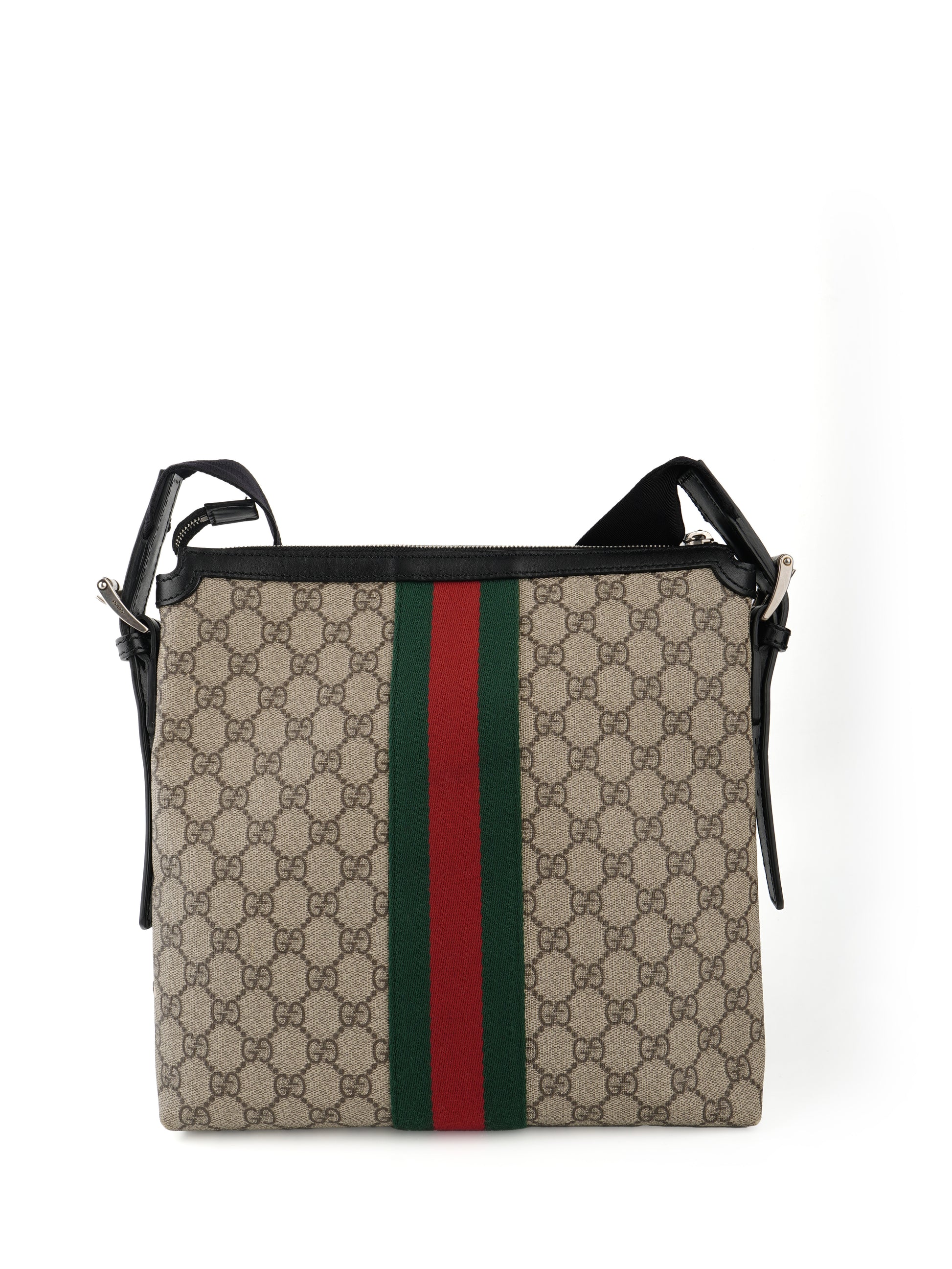 Gucci Supreme Monogram Web Messenger Bag