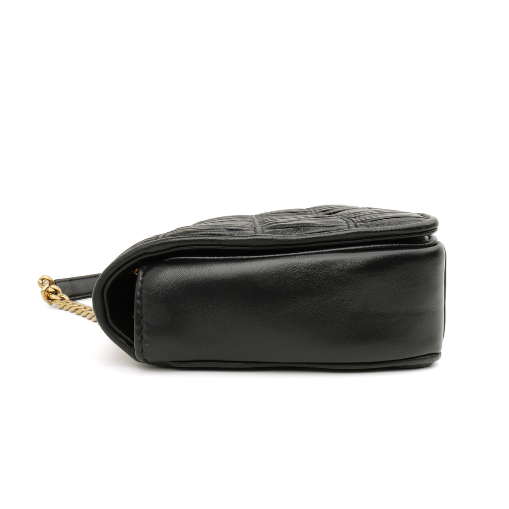 Prada Nappa Gaufre Flap Shoulder Bag Black