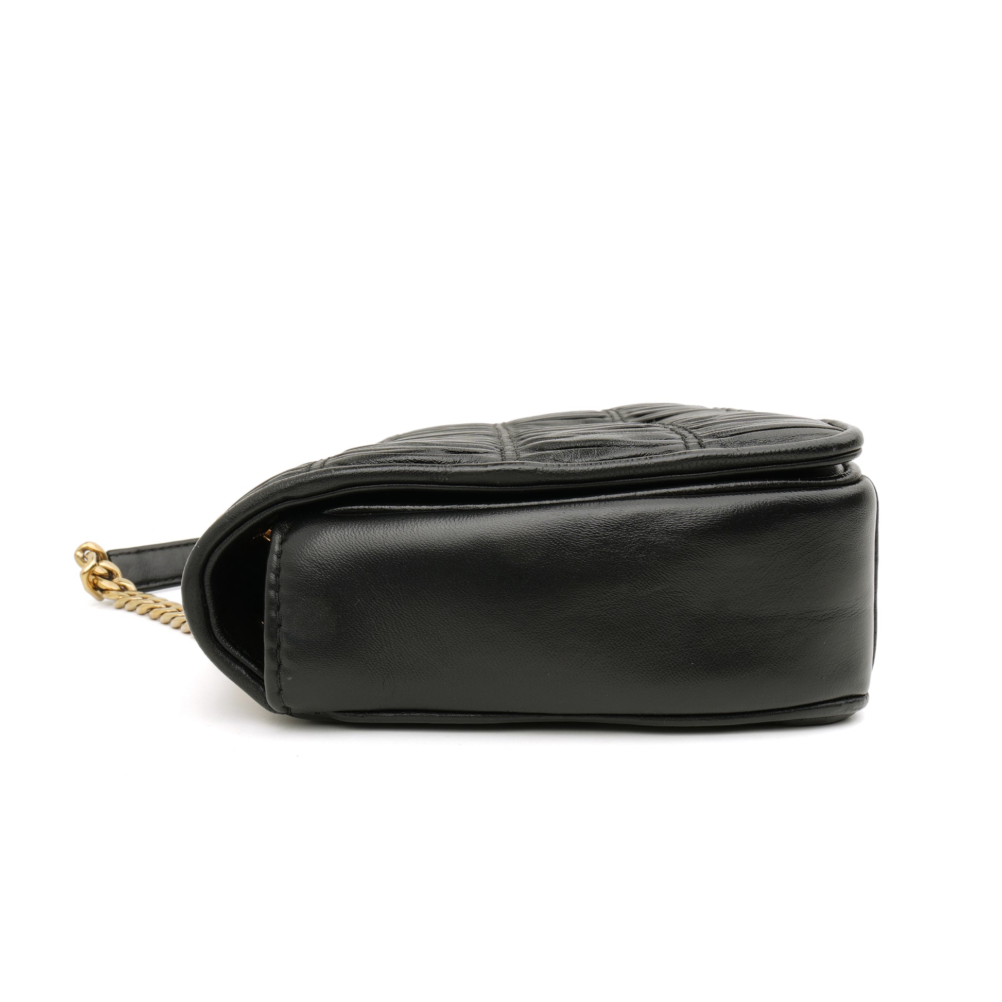 Prada Nappa Gaufre Flap Shoulder Bag Black