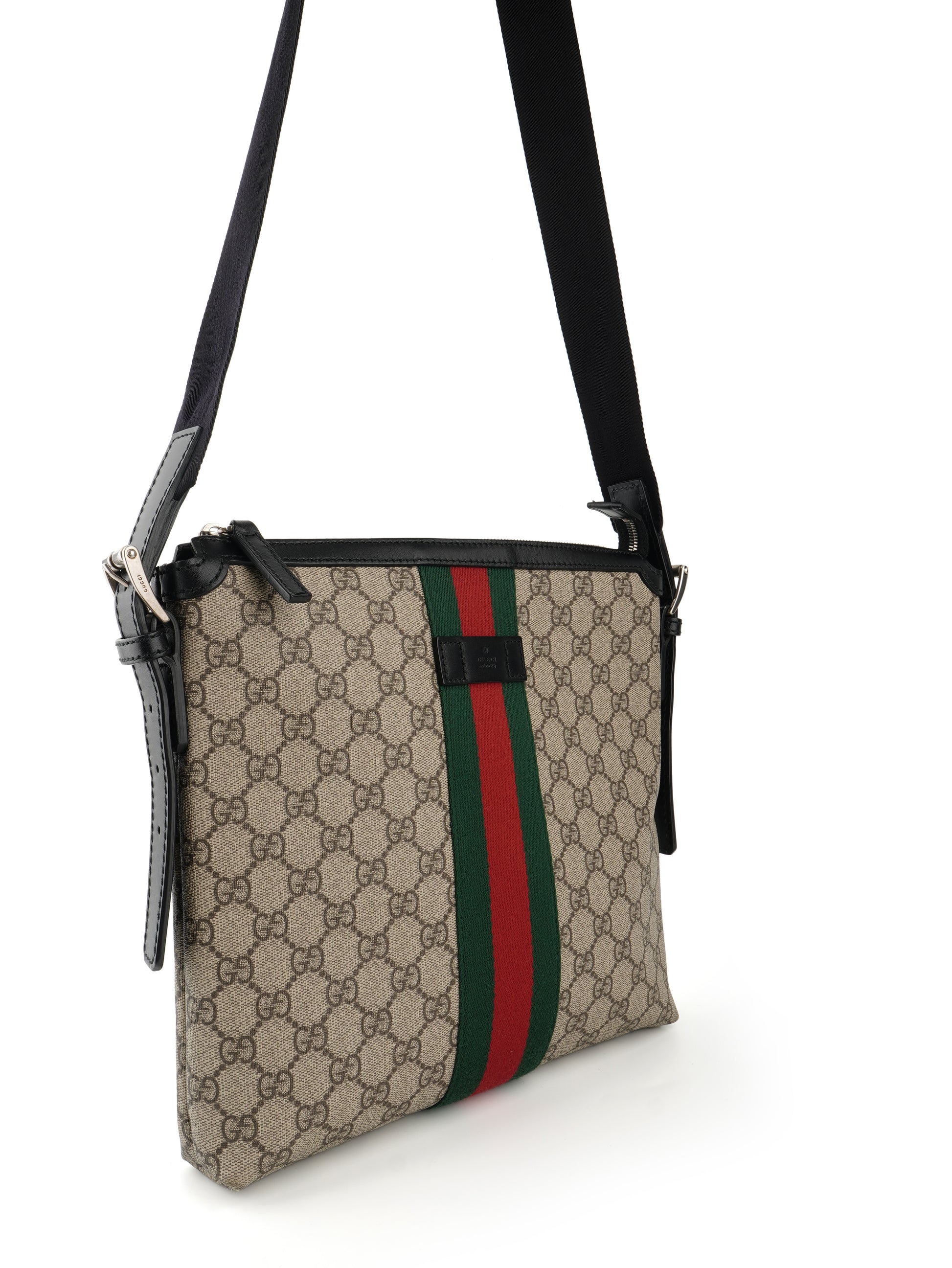 Gucci Supreme Monogram Web Messenger Bag