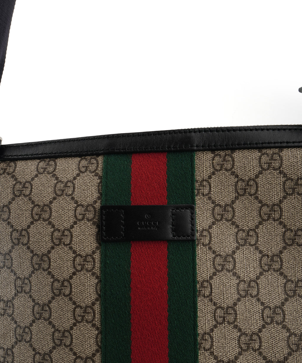 Gucci Supreme Monogram Web Messenger Bag