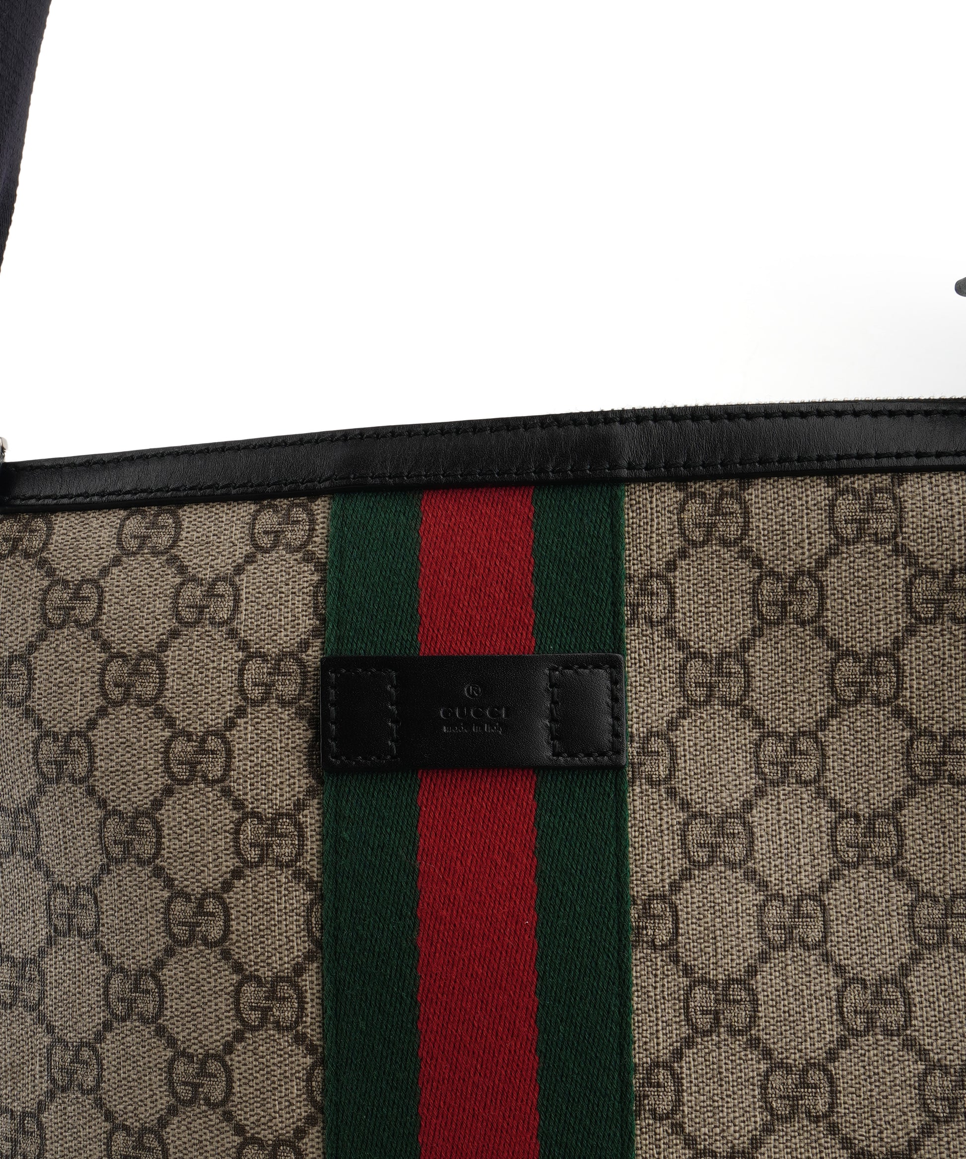 Gucci Supreme Monogram Web Messenger Bag