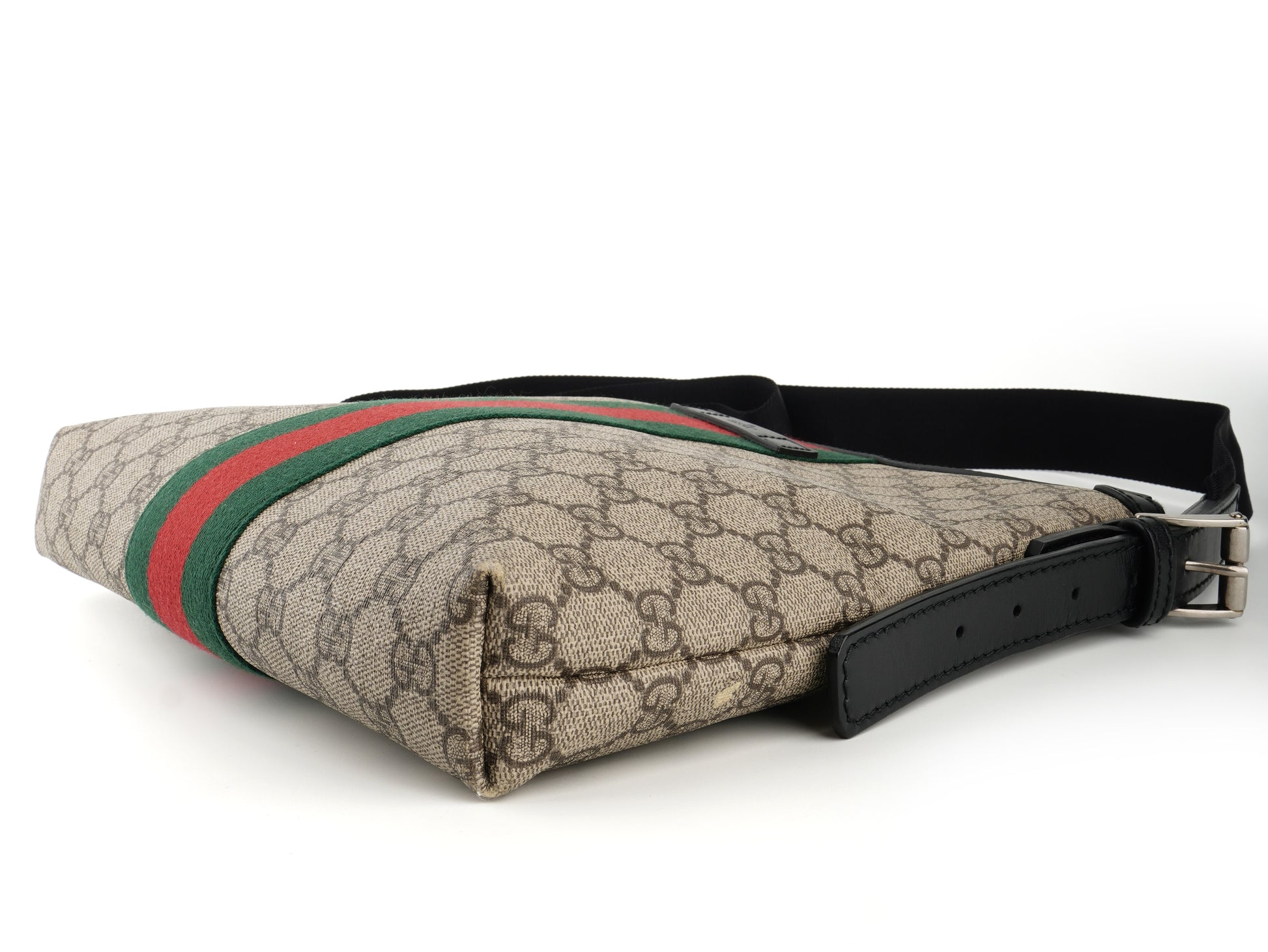 Gucci Supreme Monogram Web Messenger Bag