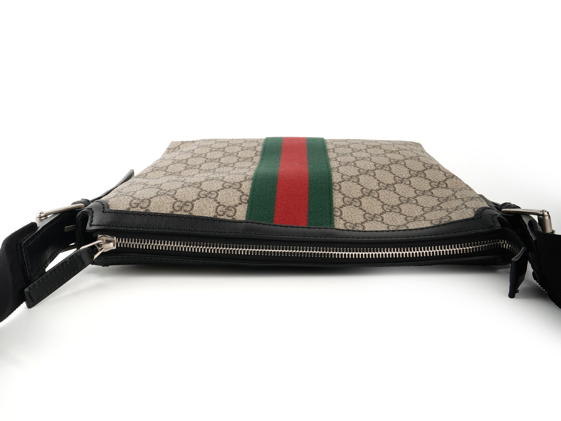 Gucci Supreme Monogram Web Messenger Bag