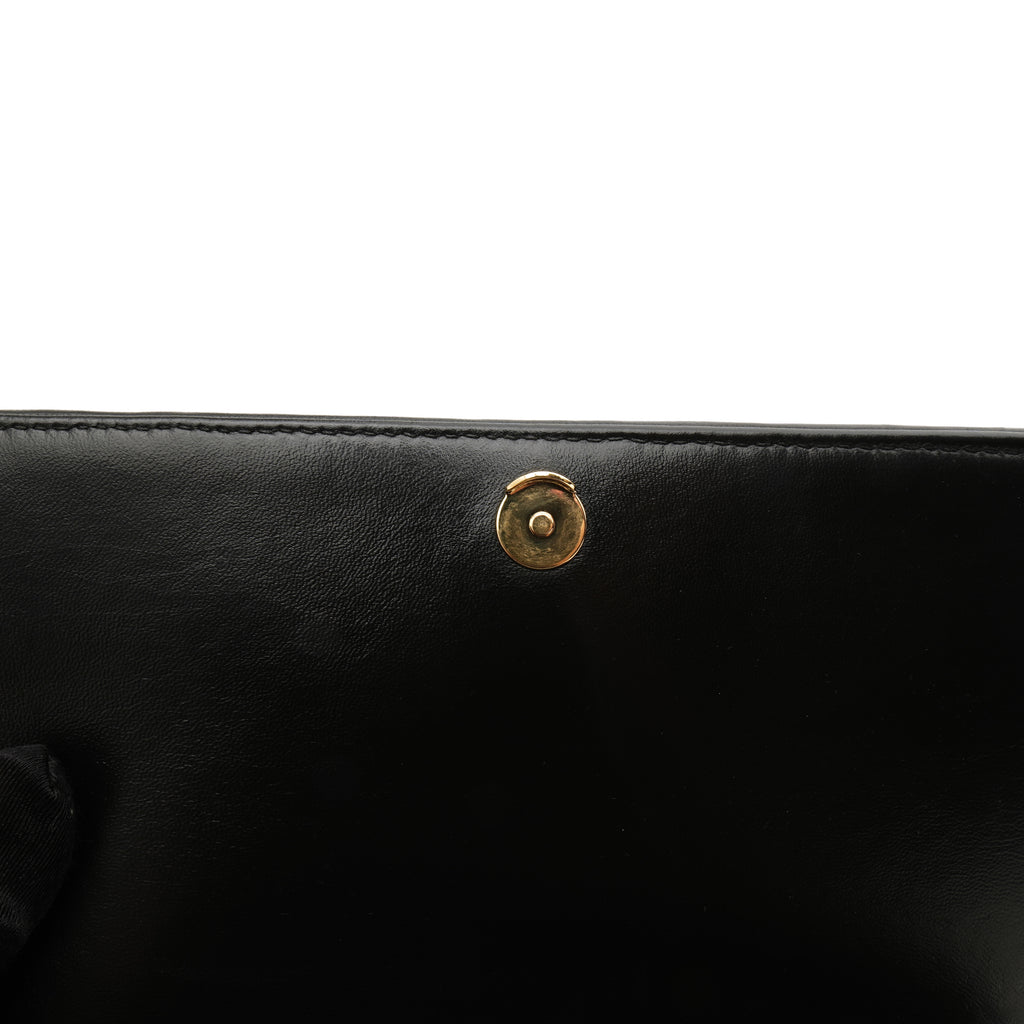 Prada Nappa Gaufre Flap Shoulder Bag Black