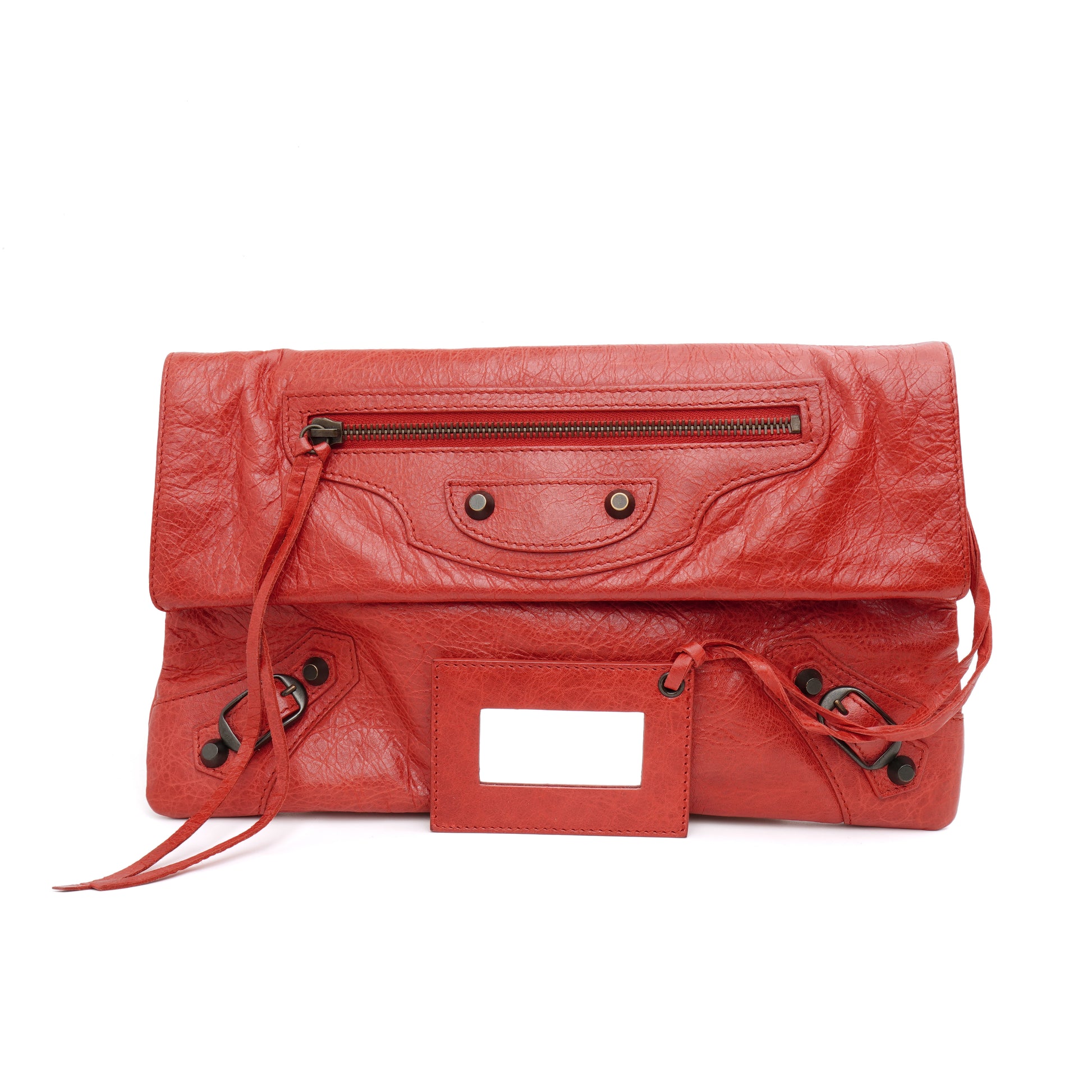 Balenciaga Envelope Clutch Red