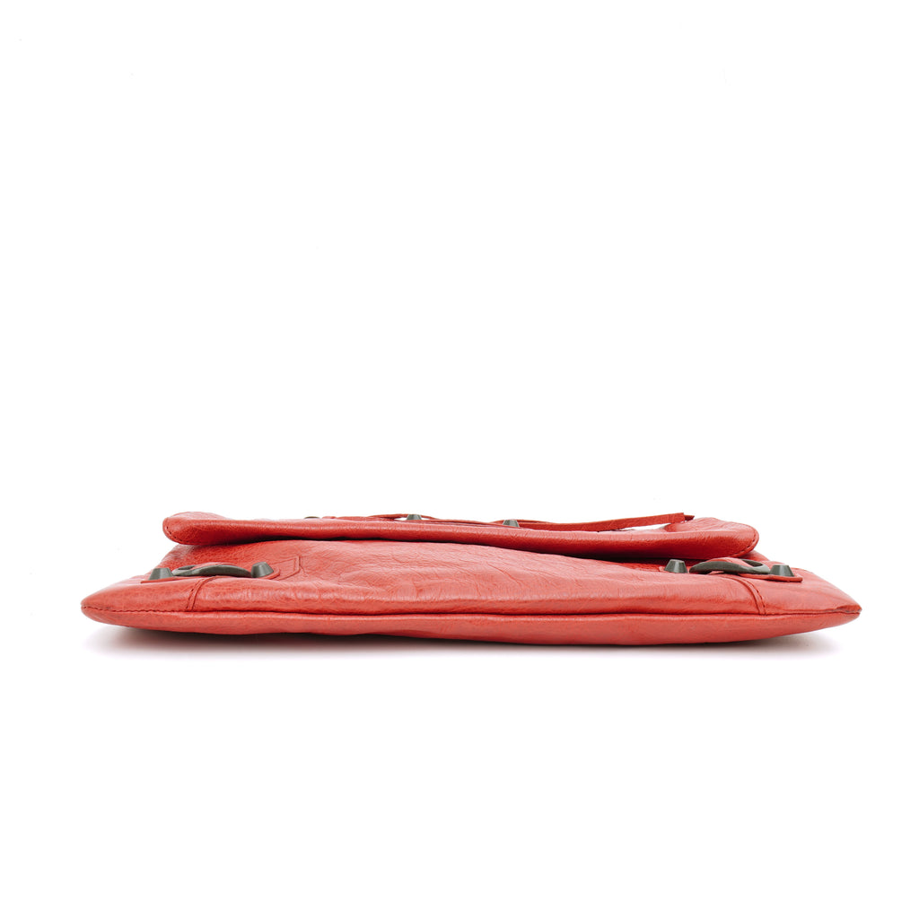 Balenciaga Envelope Clutch Red