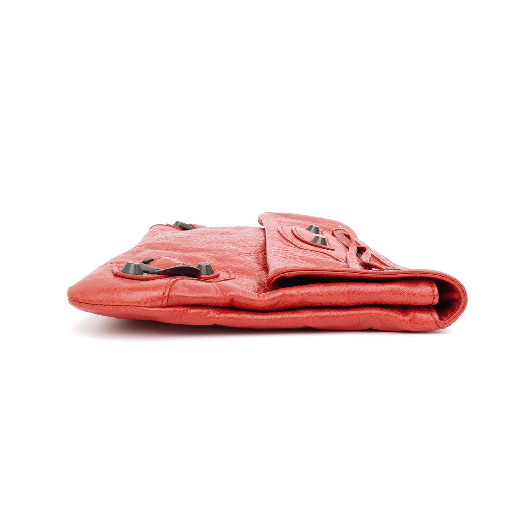 Balenciaga Envelope Clutch Red