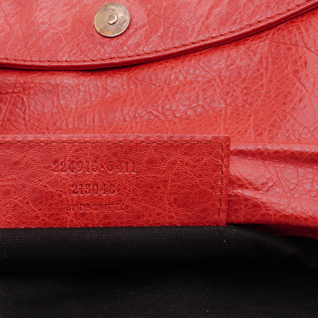 Balenciaga Envelope Clutch Red
