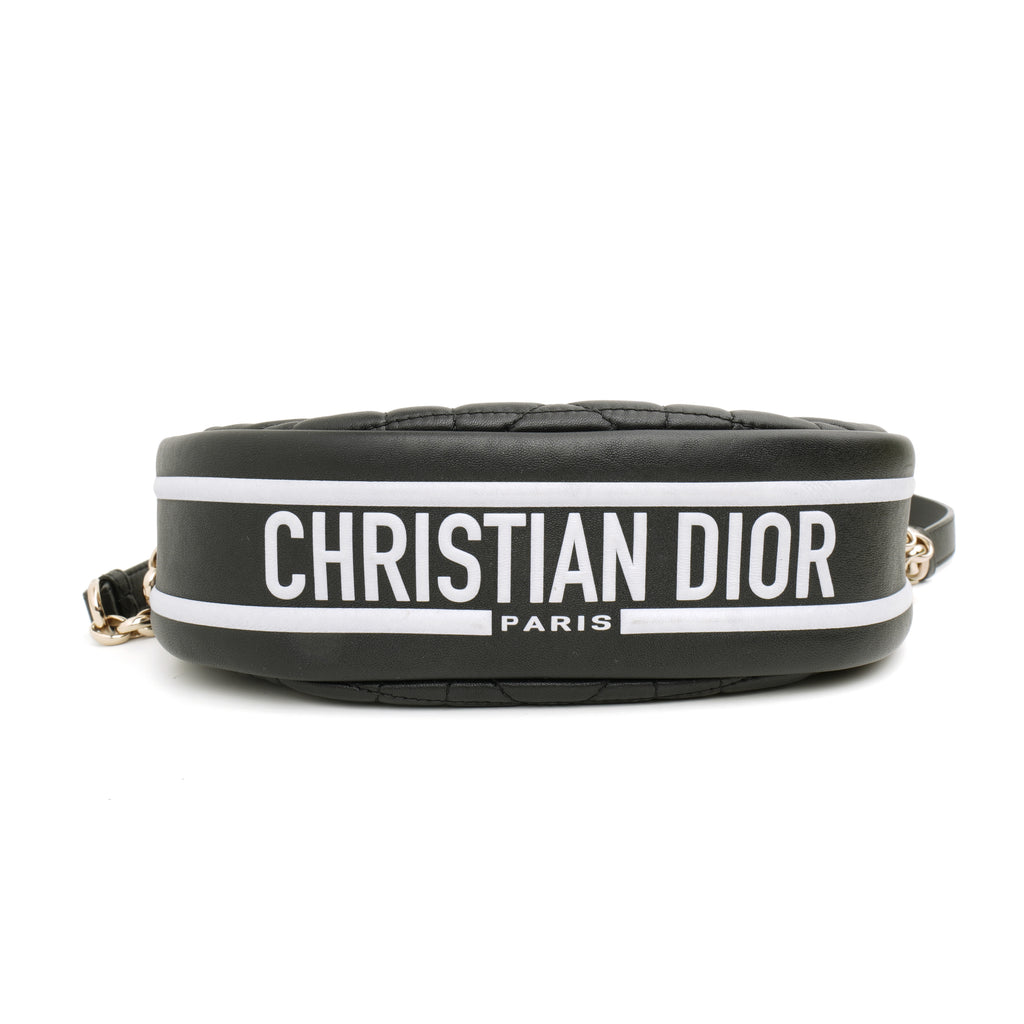 Dior Lambskin Cannage Small Dior Vibe Hobo Bag Black