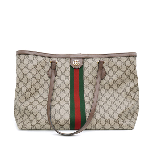 Gucci Ophidia Tote Bag Supreme Canvas