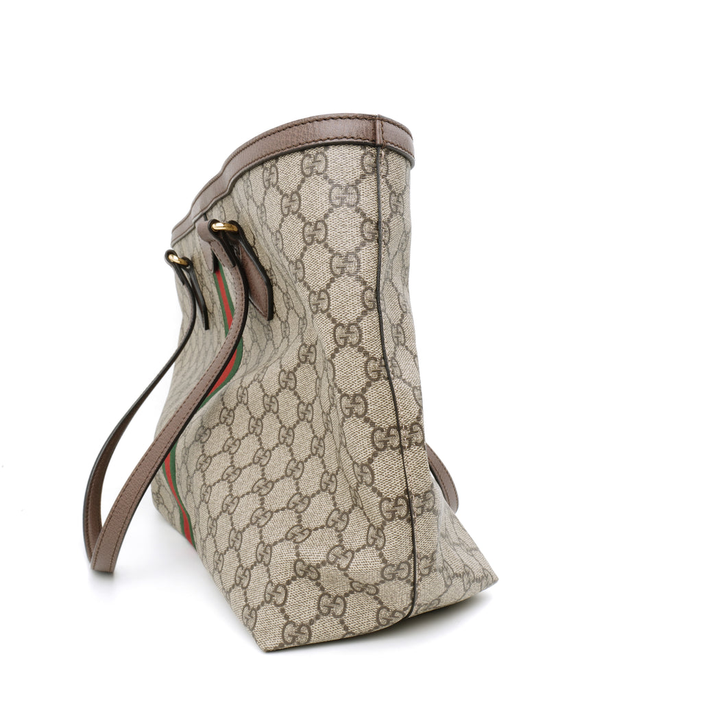 Gucci Ophidia Tote Bag Supreme Canvas