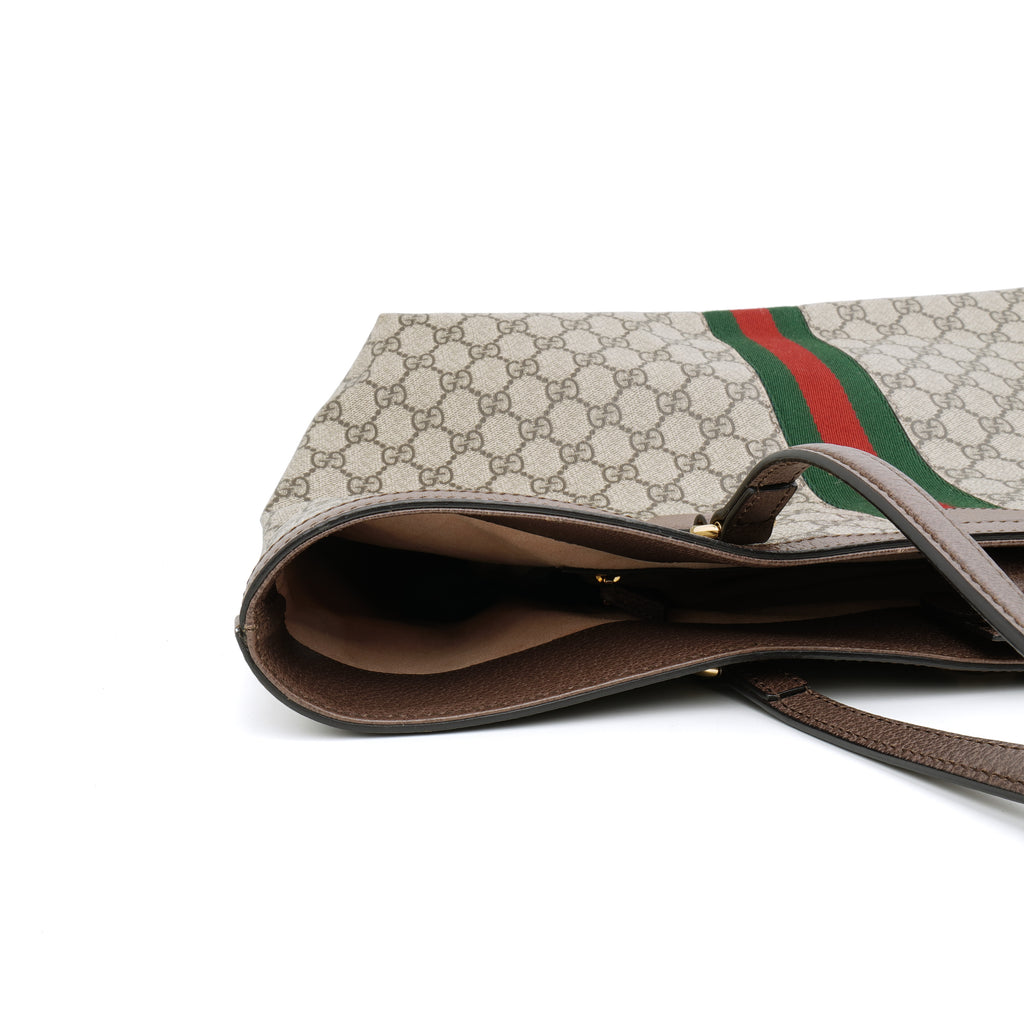 Gucci Ophidia Tote Bag Supreme Canvas