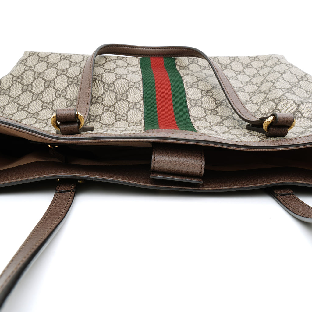 Gucci Ophidia Tote Bag Supreme Canvas